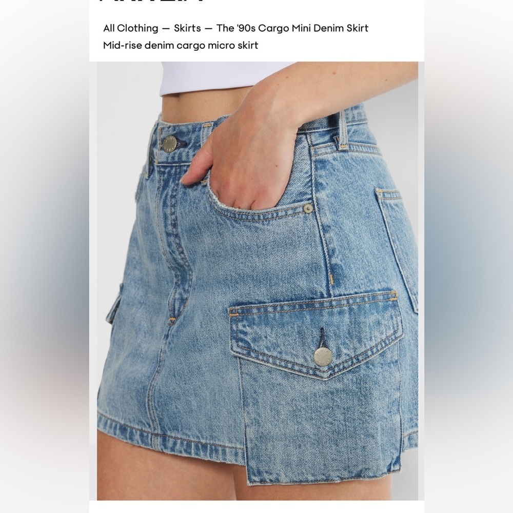 Aritiza Denim Forum mini skirt